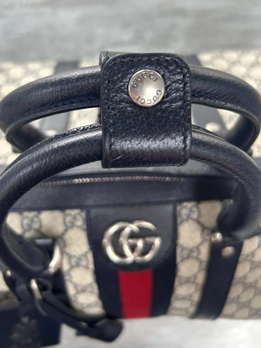 Gucci GG Supreme Boston Medium Duffle Bag w/ Entrupy